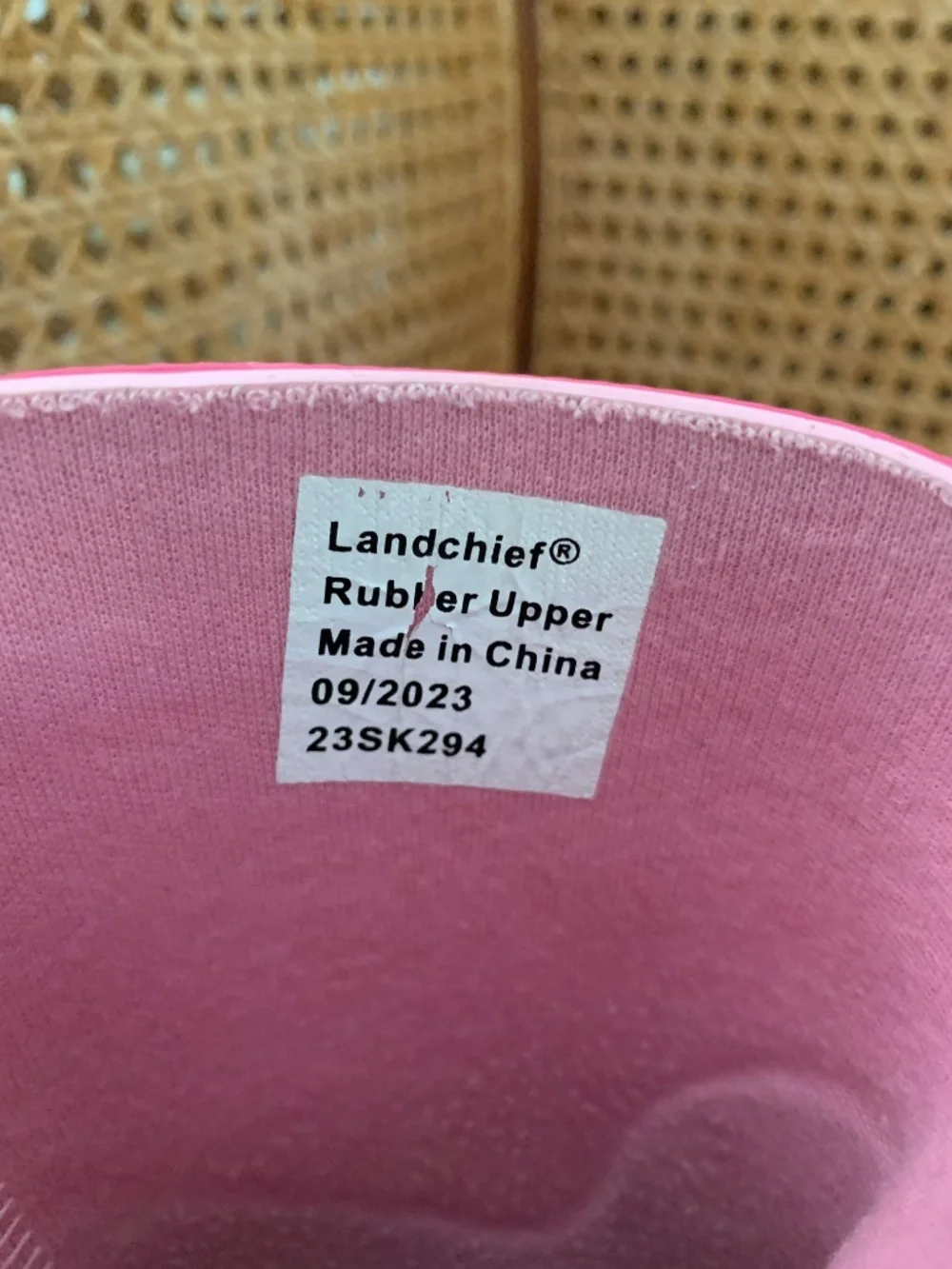 Landchief Girls Pink Rubber Boots 9